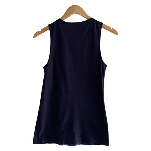 JOE FRESH Women's Black Blue Tank Top US Small - Picture 3 of 7